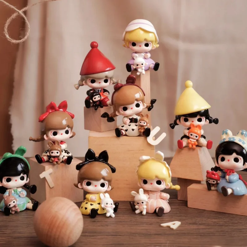 

Предпродажа на 60-дневная серия TUTU BEAR She And Her Little World, слепая коробка, загадочная коробка, милые экшн-фигурки аниме, куклы, кавайные игрушки