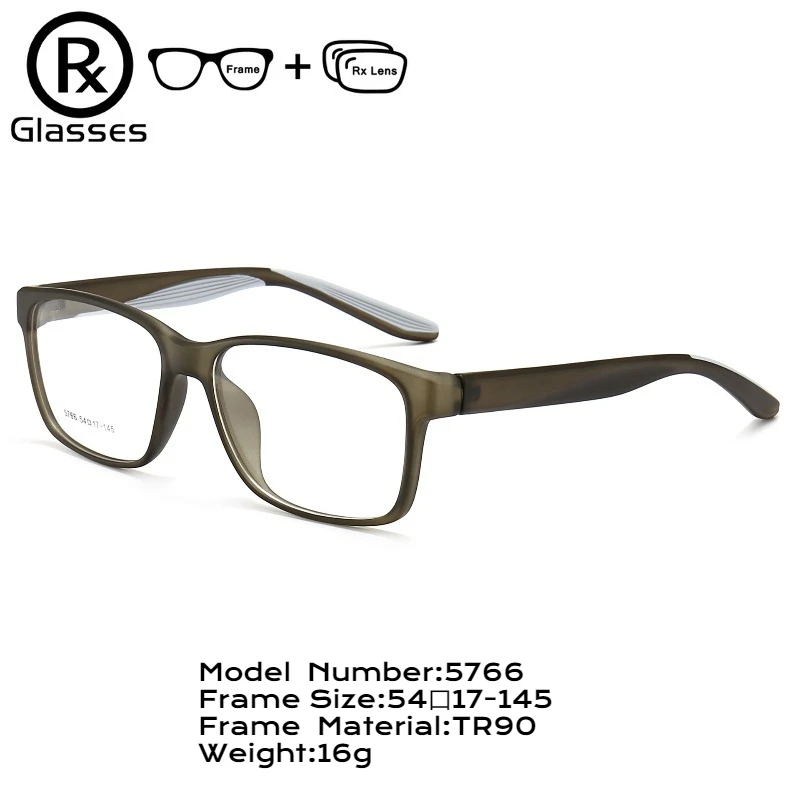

RX Glasses Women & Men Prescription Glasses Sports Frame TR90 Eyeglasses Progressive Anti-Blue Light Myopia Hyperopia Eyewear