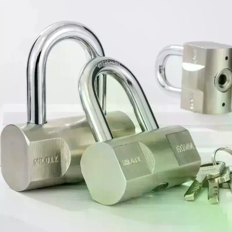 Durable Household Waterproof Anti-theft Padlock Heavy Duty Key Lock Outdoor Gym Door Security