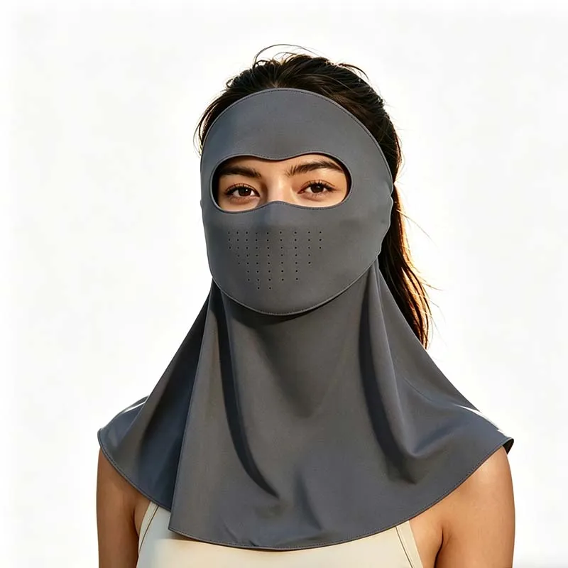 Full Face Neck Cover Face Kini Summer Ice Silk Sunscreen Mask