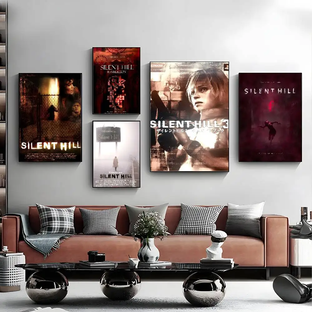 Silent Hill Game Poster HD art sticky wall waterproof home living room bedroom bar aesthetic decoration