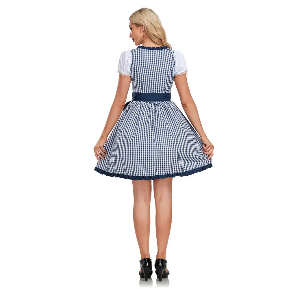 Costume traditionnel bavarois Oktoberfest, robe de bière allemande pour fille, tablier traditionnel pour femme, petite robe à fleurs, Cosplay