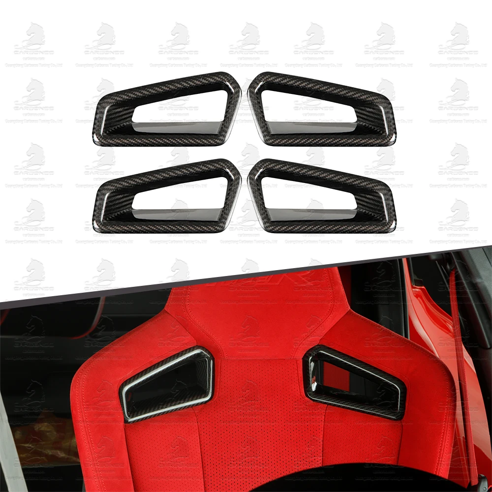 

Dry Carbon Car Seat Back Cover Decoration Real Carbon Item Parts Auto Interior for 11th Civic Type R Seat Back Cover 2022+