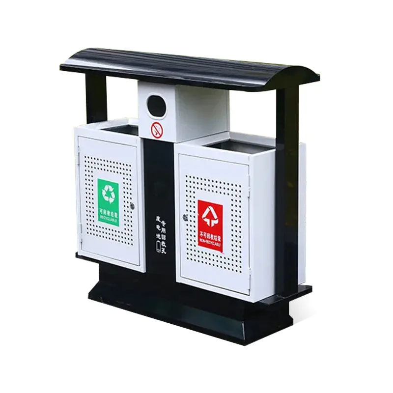 

Outdoor trash can Stainless steel light luxury Outdoor classification Fruit box Sanitation