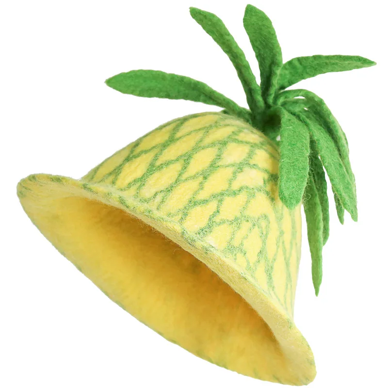 شخصية الشارع نمط الفراولة قبعة قبعة صوفية للرجال والنساء الإبداعية الأناناس هدية الأزياء التبعي قبعة #2