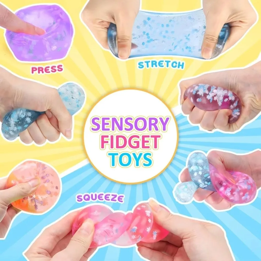 Hand Reliex Slow Rising Ice Cube Squishy Slow Rebound Soft TPR Ice Cube Fidget Fun Square Sensory Fidget Adults Use