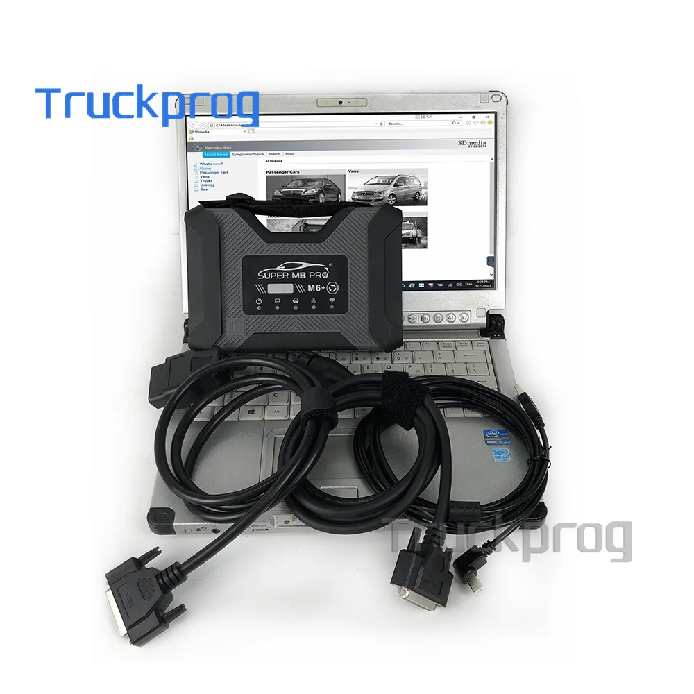 Super MB pro M6 xentry for MB car truck Diagnosis scanner tool MB sd c6 pk Sd c4 C5 star scanner tool+CF C2 Laptop