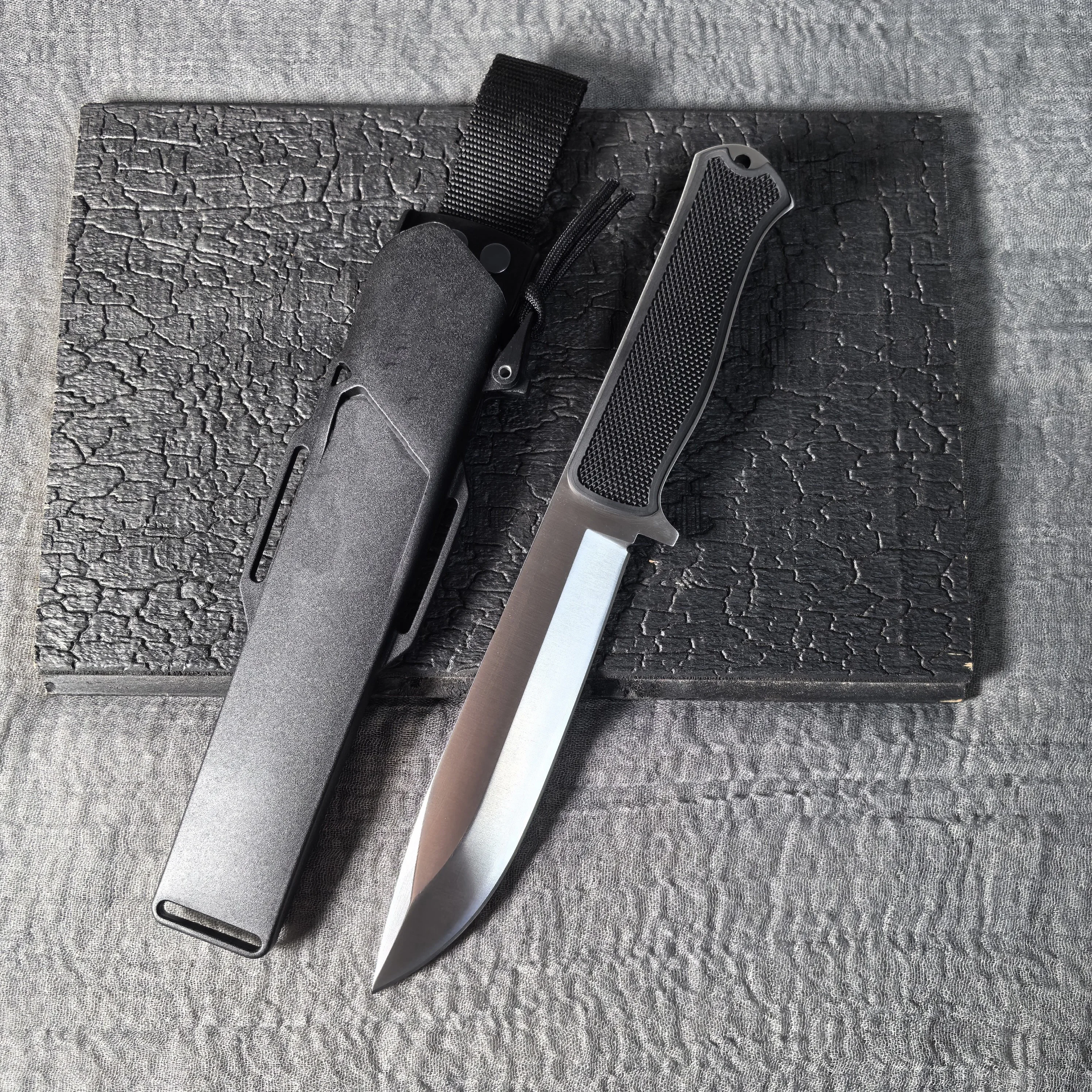 A1X fixed blade LAM-COS steel TRP handle with sheath