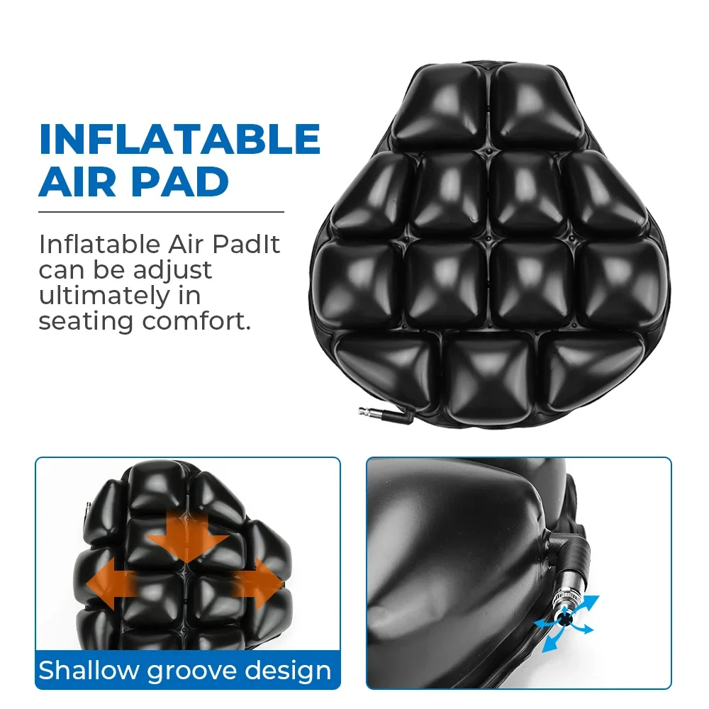 KEMITOUR Motorcycle Air Pad Seat Cushion Cover Universal For CBR600 Z800 Z900 For R1200GS R1250GS For GSXR 600 750 For 390 ATV image 4
