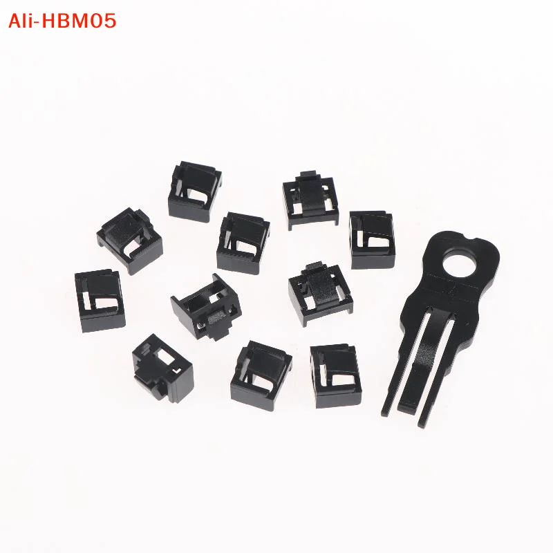 (HB05)10pcs RJ45 Port Lock With 1Key Ethernet Hub Port RJ45 Female Anti Dust Cover Cap Protector Compatible With Computer Router