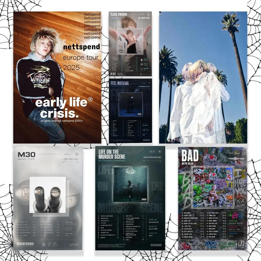 Music-Rap Artist Nettspend Official Graphic Wall Art Poster HD Waterproof PP Paper Print Bedroom Living Room Office Decor Gift