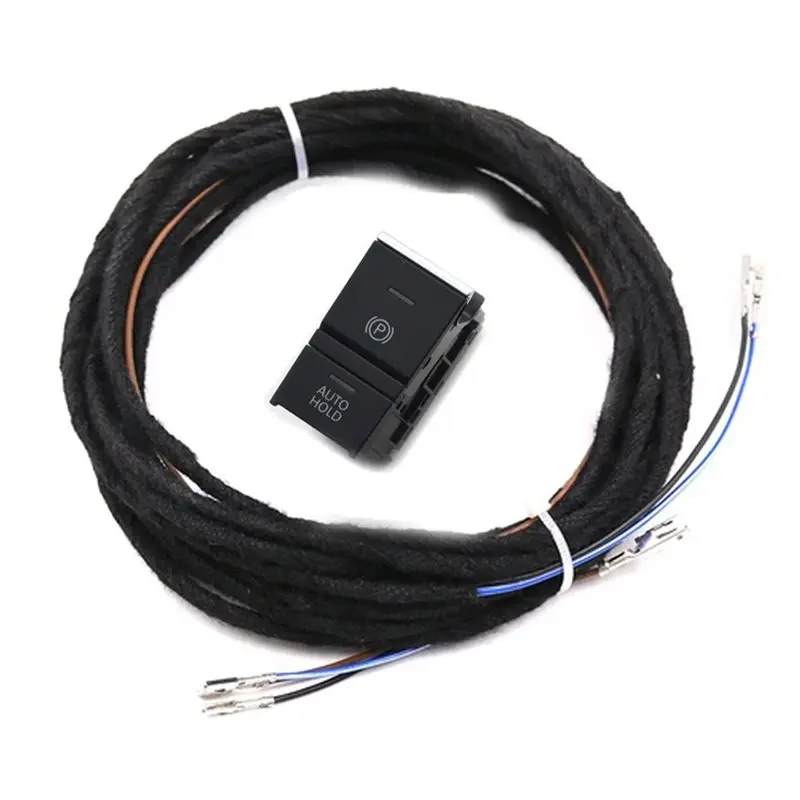 

AT92-For VW MQB Jetta MK7 2018-2023 Hill Hold / Auto Hold Switch And Wire White Backlight Button 17G927225