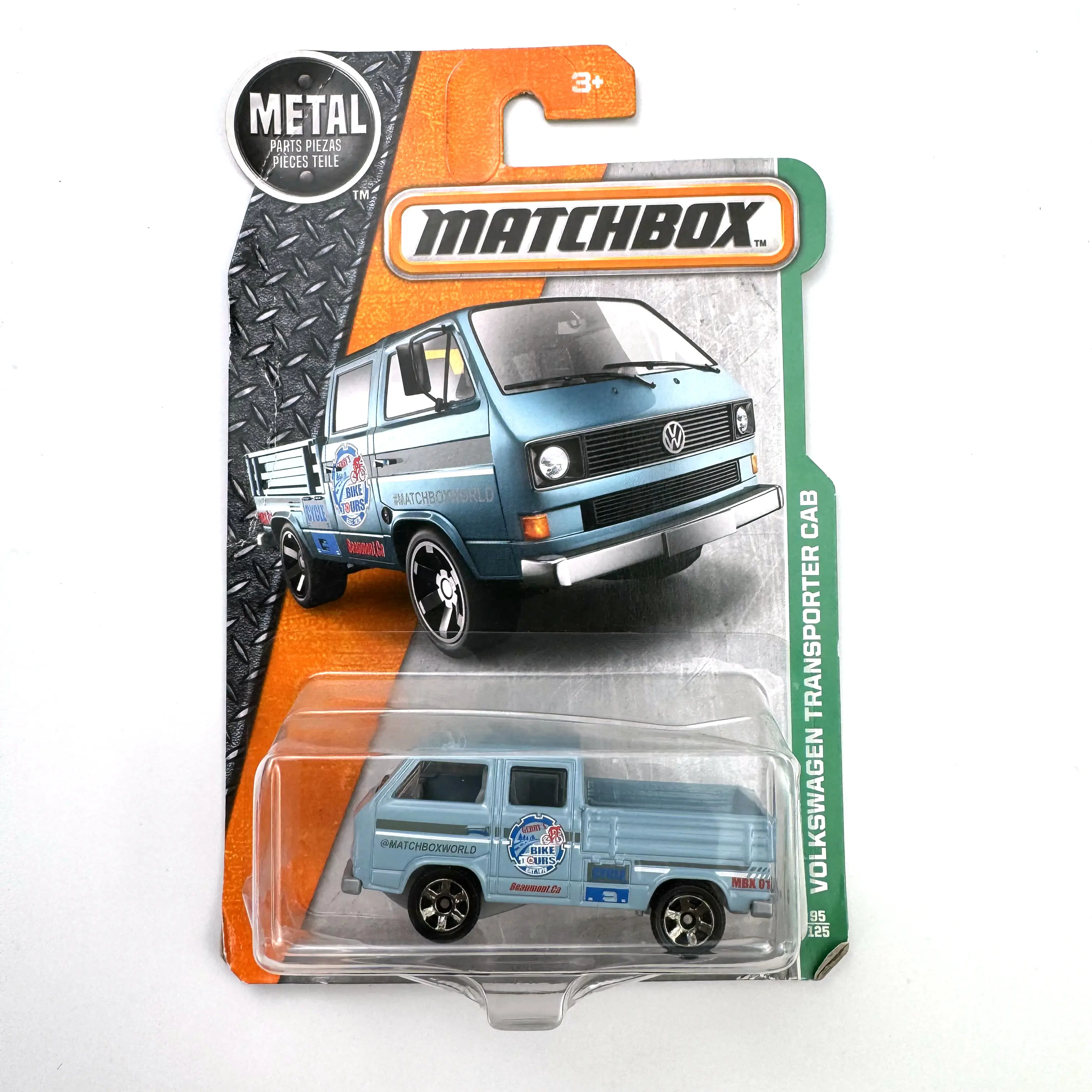 Matchbox 1:64 Alloy car model toy VOLKSWAGEN TRANSPORTER CAB DJV48 MOTO TRACKER CFW51