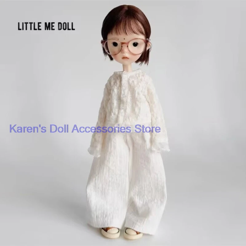 

2026 new fashion French 2pcs White lace, coat+pants for landoudou/Blythe(Fit for Lulu,ymy24,Ob22,24,26,zone, Jenny)