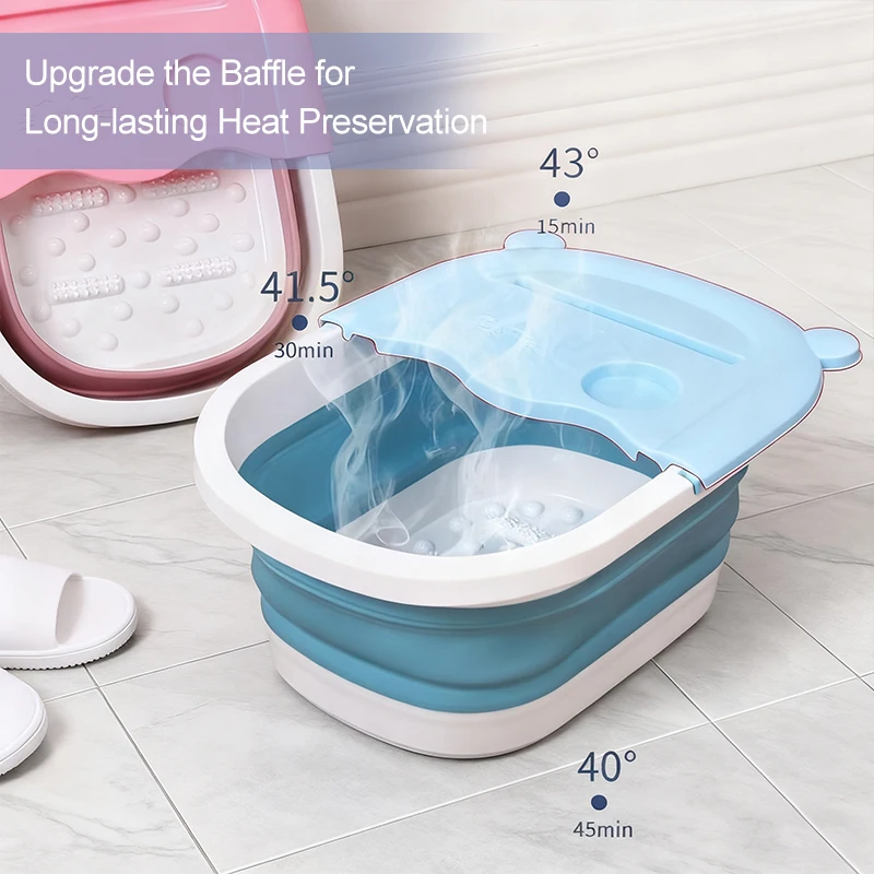 1 Telescopic Folding Bath Bucket for Home and Dormitory, Multipurpose for Washing Face and Soaking Feet