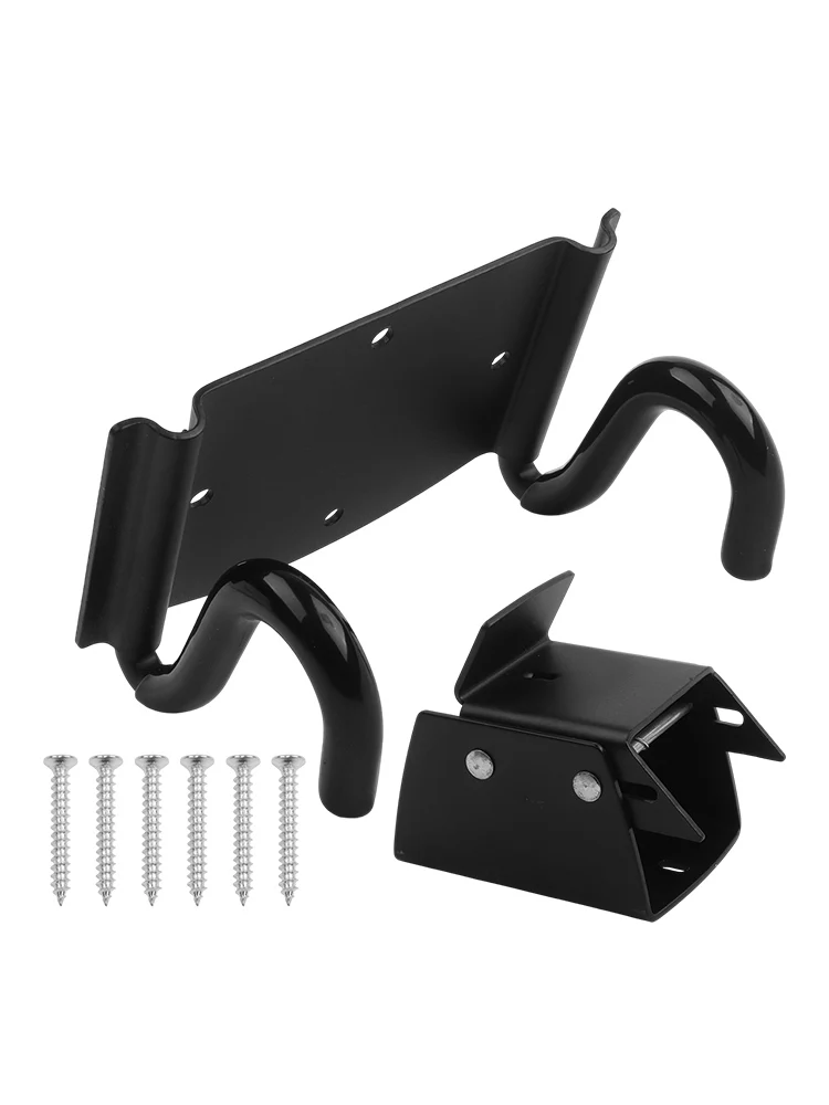 Easy Installation Storage Hook Steel Outdoor Storage Black Steel Lifter Latch Space-Saving Solution Spring-Loaded Design
