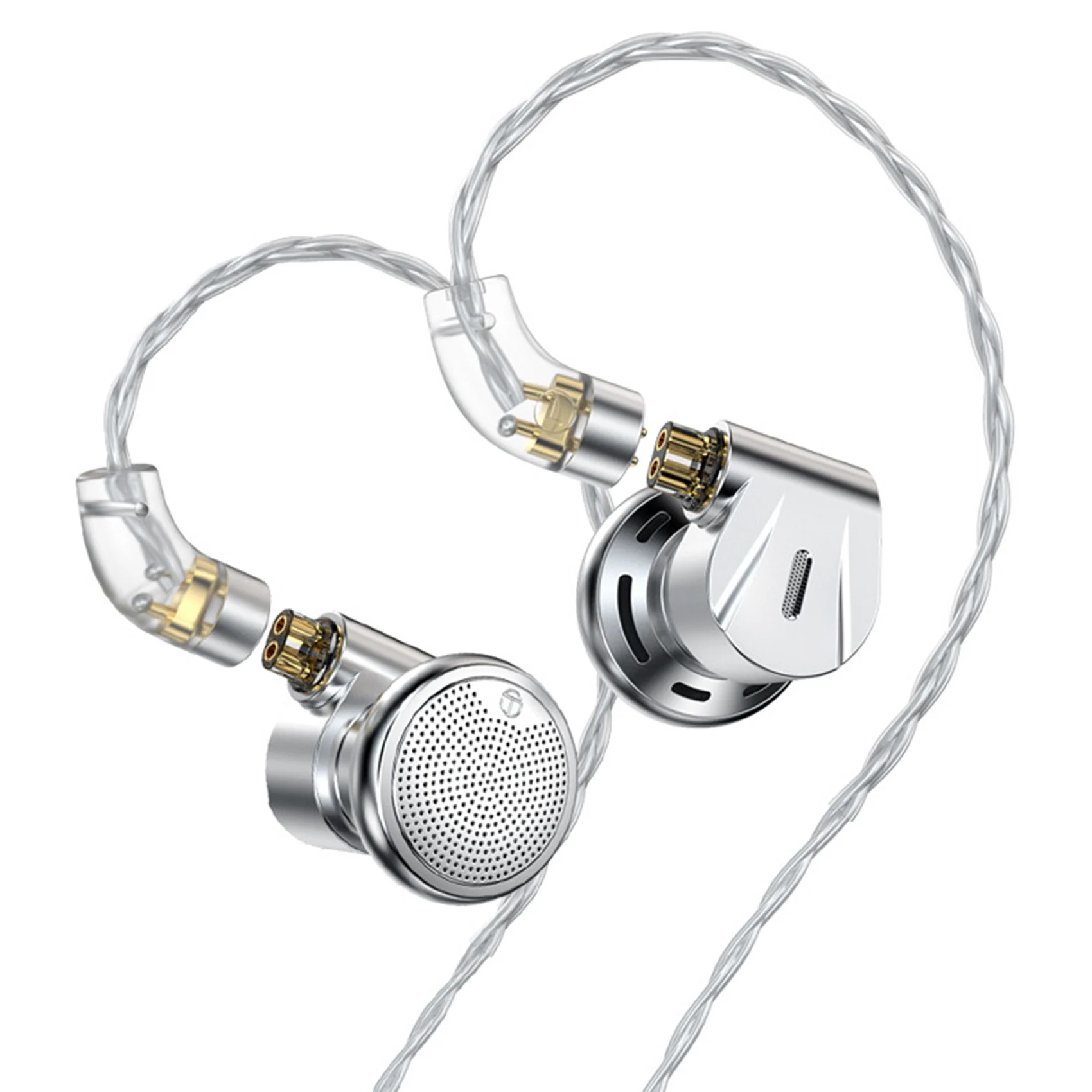 AA80  EMX 14.2Mm Dynamic Headphones HIFI Audiophile-Grade 2PIN -Plated Diaphragm Unit Noise-Cancelling Headphones