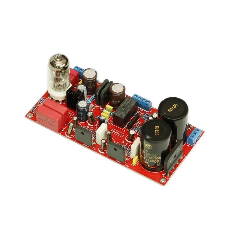 Двойной ламповый предусилитель AC24V 6N11 LM3886 68 Вт * 2,0-канальный стерео Hi-Fi Fever, плата цифрового аудиоусилителя