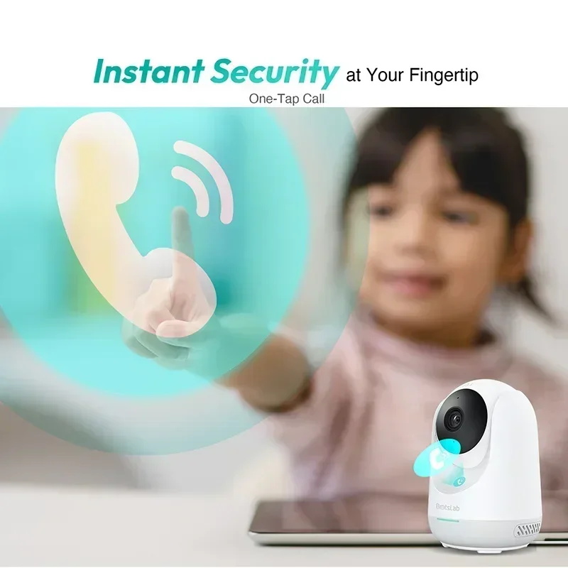 Qihoo360 Botslab 3K5MP Wifi cámara de seguridad inteligente AI detección humana y seguimiento detección de llanto conversación bidireccional visión nocturna cámara de bebé