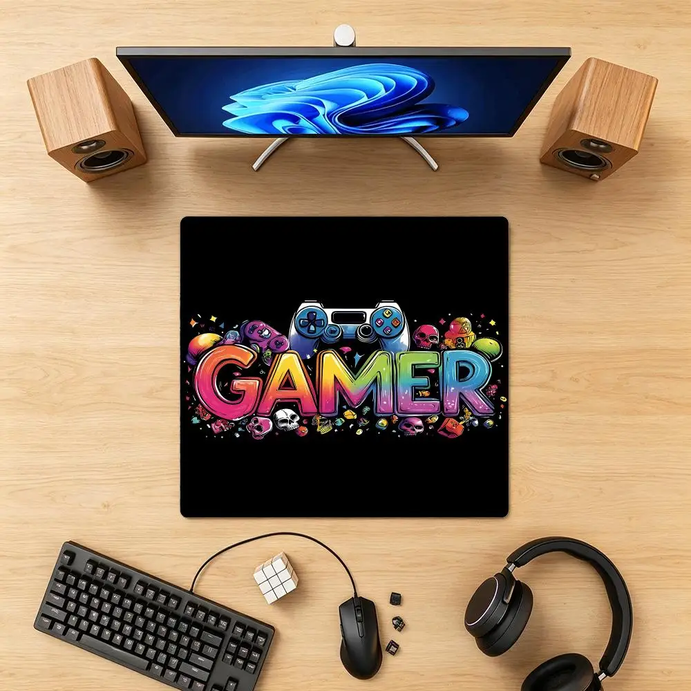 

Colorful Game Controller Desk Mat, Premium Bound Edge Non‑Slip Mouse Pad