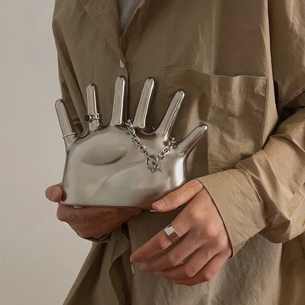 

6 Fingers Palm Shape Rings Holder Resin Vintage Watch Organizer Crafts Simple Palm Shape Jewelry Display Stand