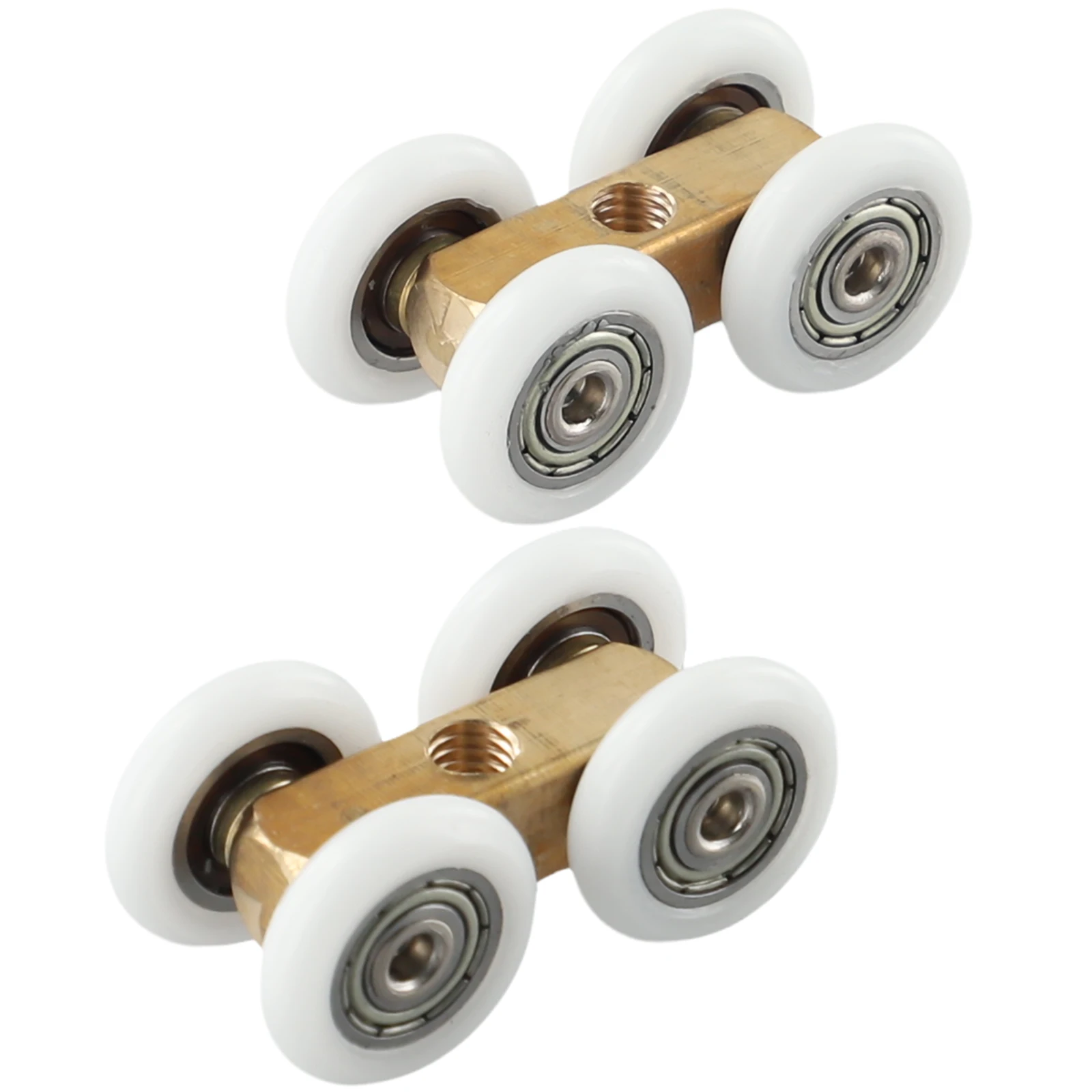 Improve The Sliding Functionality Of Your Shower Room And Cabinet Doors With Copper Fourwheel Hanging Pulley Roller