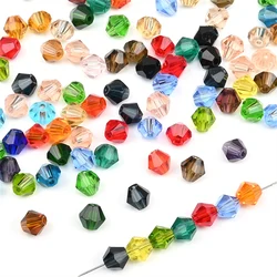 3 4mm Austrian Clear Crystal Bicone Beads for Necklace Jewelry Making Diy Bracelet Earring Pendant Accessories Beads