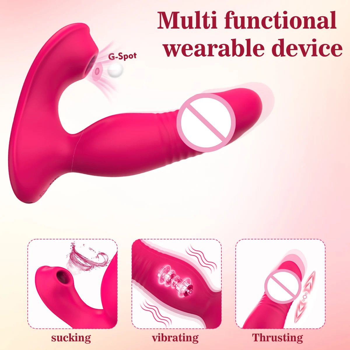 Thrusting Dildo Sucking Vibrator Sex Toy for Women Clit Stimulator 9 Mode G Spot Clit Nipple Wearable Vibrator Adult Product 18+ - view 4