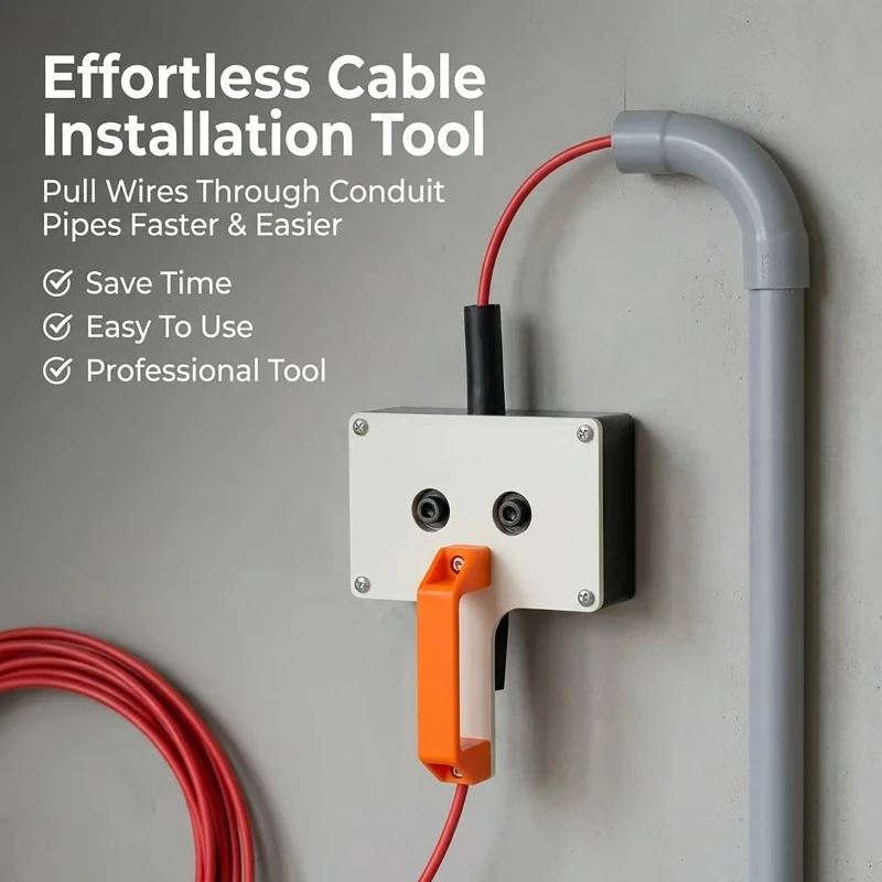 Wire Puller Efficient Cable Puller for 5-8mm Wires Hand-held Wire Pulling Tool Used for Narrow Space Wall Underground Pipeline