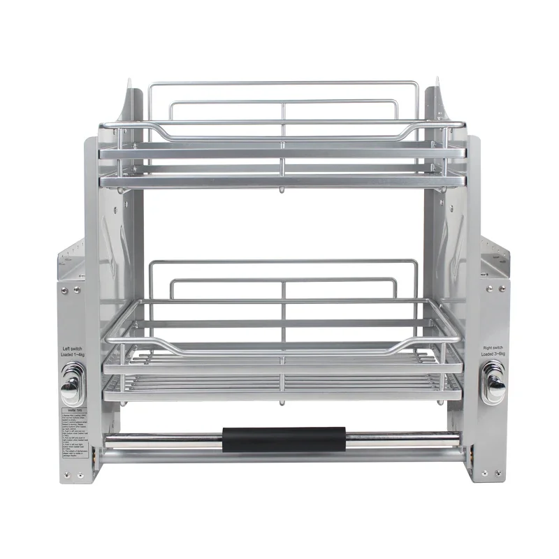 Customizable kitchen cabinets, hanging cabinets, lift basket, basket machine, extractable basket, rack