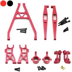 Braccio anteriore inferiore in metallo snodo dello sterzo C-Hub Carrier asse posteriore Set di bielle per Axial Yeti Jr. 1/18 RC Car Upgrade Parts