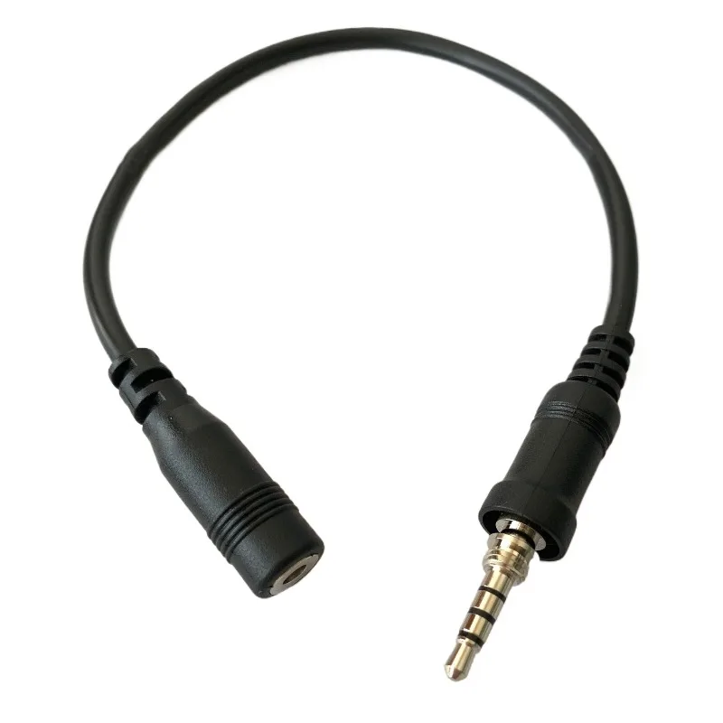 

New 3.5mm Female Plug Connector Audio Transfer Cable for YAESU Vertex VX-7R VX-6R VX-177 VX-170 Twoo Way Radio Headset Earphone