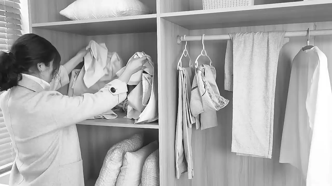 5 grids and 9 grids Stainless Steel Folding Pants Hanger – Multi-Layer Magic Clips & Retractable Space-Saving Organizer