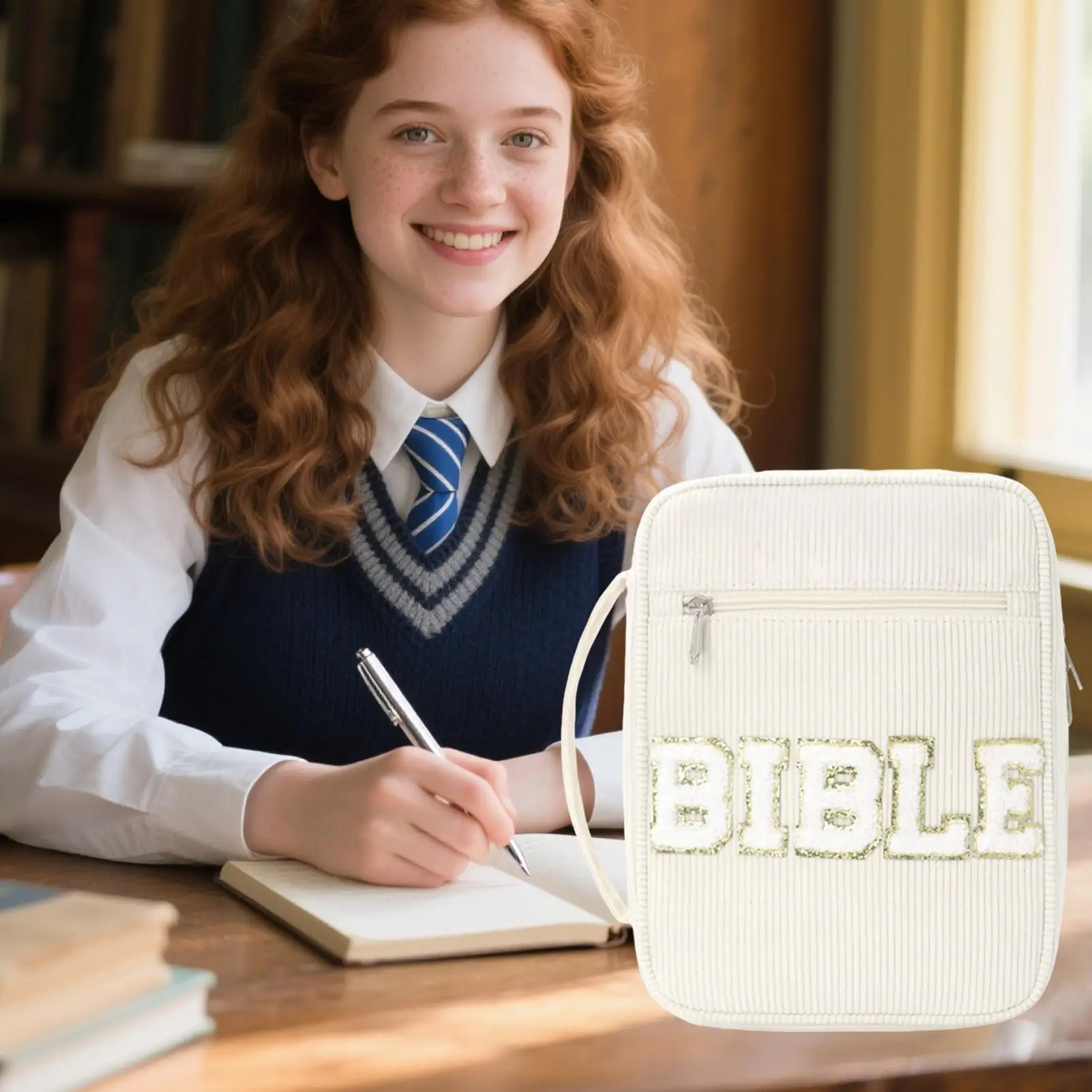 حقيبة الكتاب المقدس كتب الكتاب المقدس محفظة للنساء السفر الأعمال حمل حزمة للعمل النساء الرجال مدرسة كلية دراسة السفر المعلم