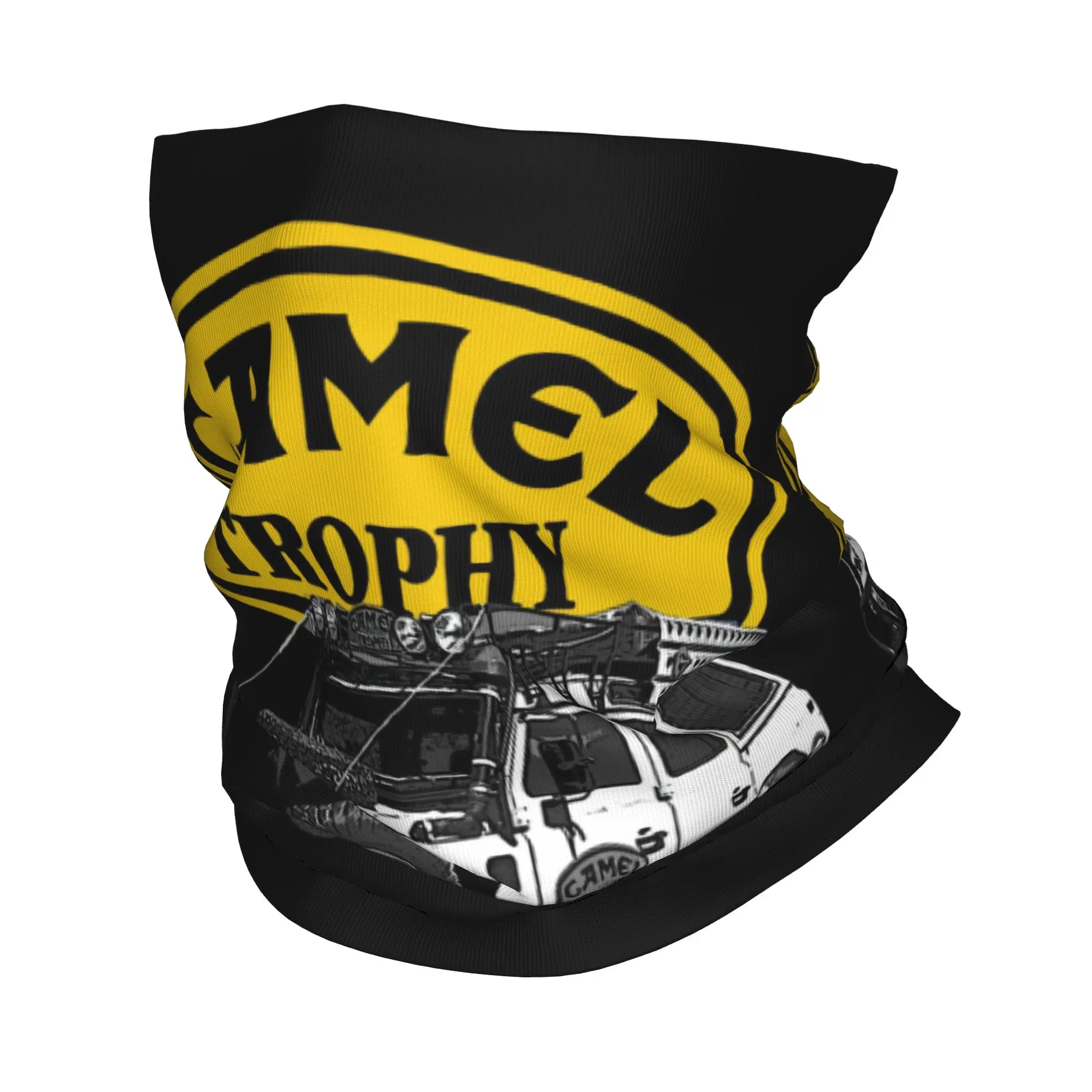 Custom C-Cameles Off Road Race Bandana Neck Warmer Women Men Winter Ski Tube Scarf Gaiter Motorcycles Moto Yellow Face Cover view 2