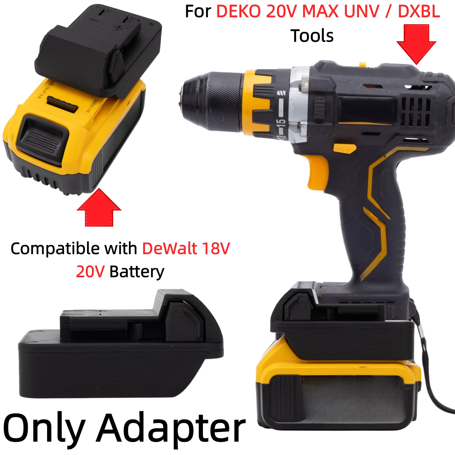 Battery Adapter/Converter for  - đánh giá và giá Brushless Cordless Electric Drill 18V
