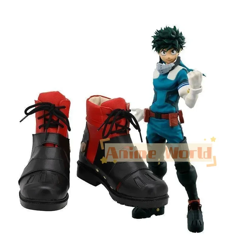 Midoriya Izuku Boots Cosplay Shoes Custom Made Halloween Carnival Party Props