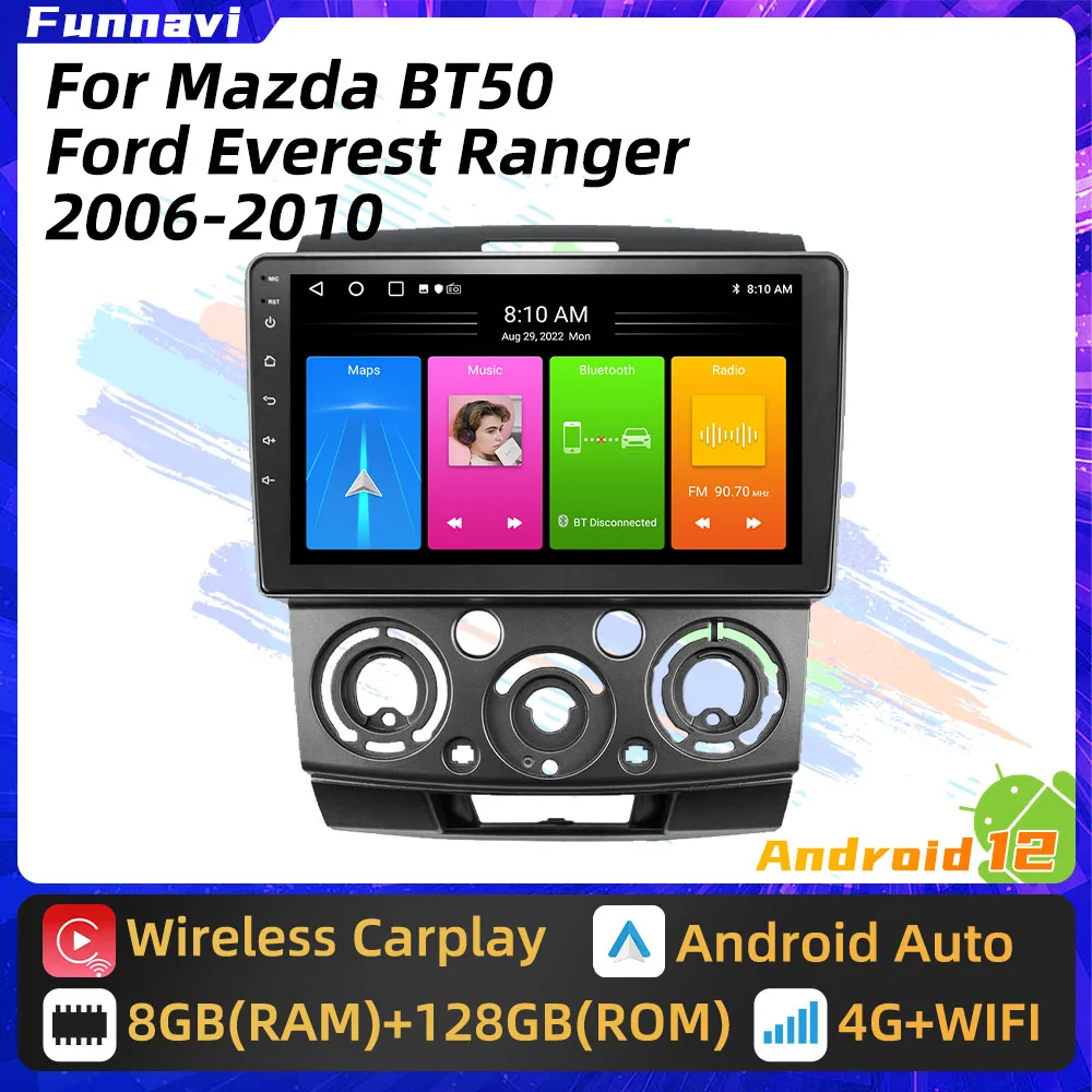 

Автомобильная стереосистема для Ford Everest Ranger Mazda BT50 BT-50 2006 - 2011 2 Din Android Радио экран мультимедийный плеер авторадио головное устройство