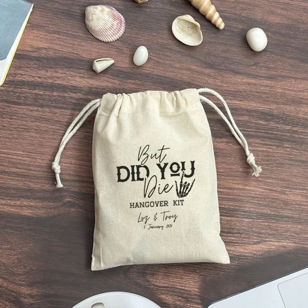 

25 pcs custom Personalized Party Bags-Skeleton Bag-Wedding Welcome Bags-Custom Bags-Bachelorette Party Favor-Hangover Kit