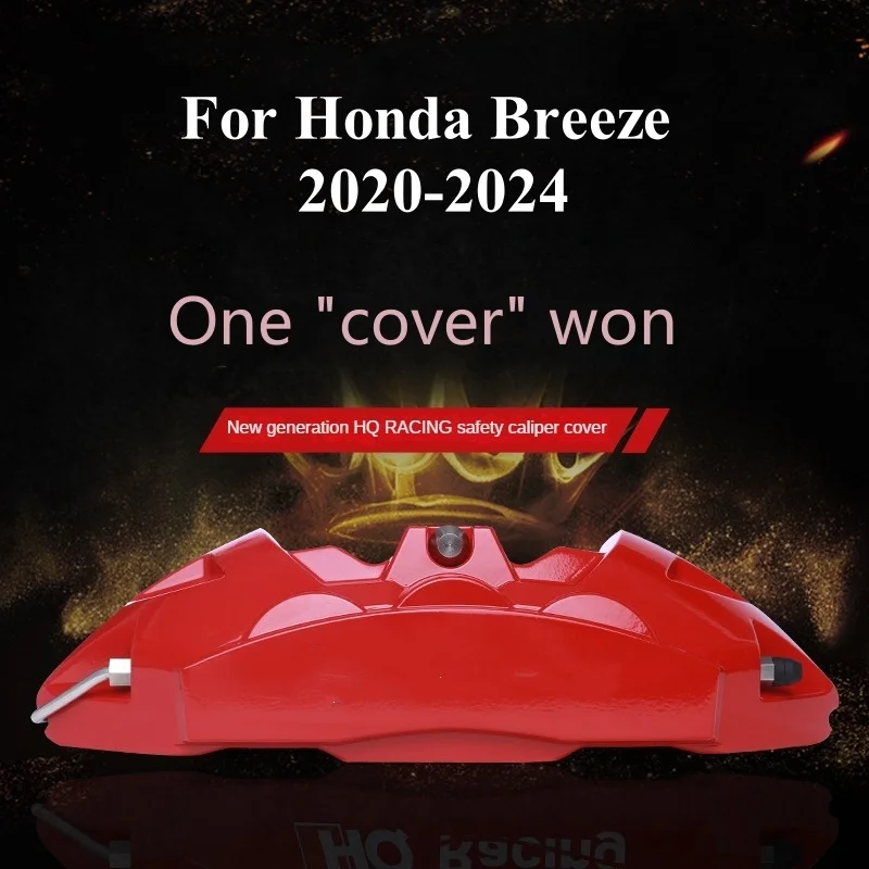 For Honda Breeze Car Brake Caliper Cover 3D Aluminum Metal Kit Front Rear Wheel Decoration 2020 2021 2022 2023 2024