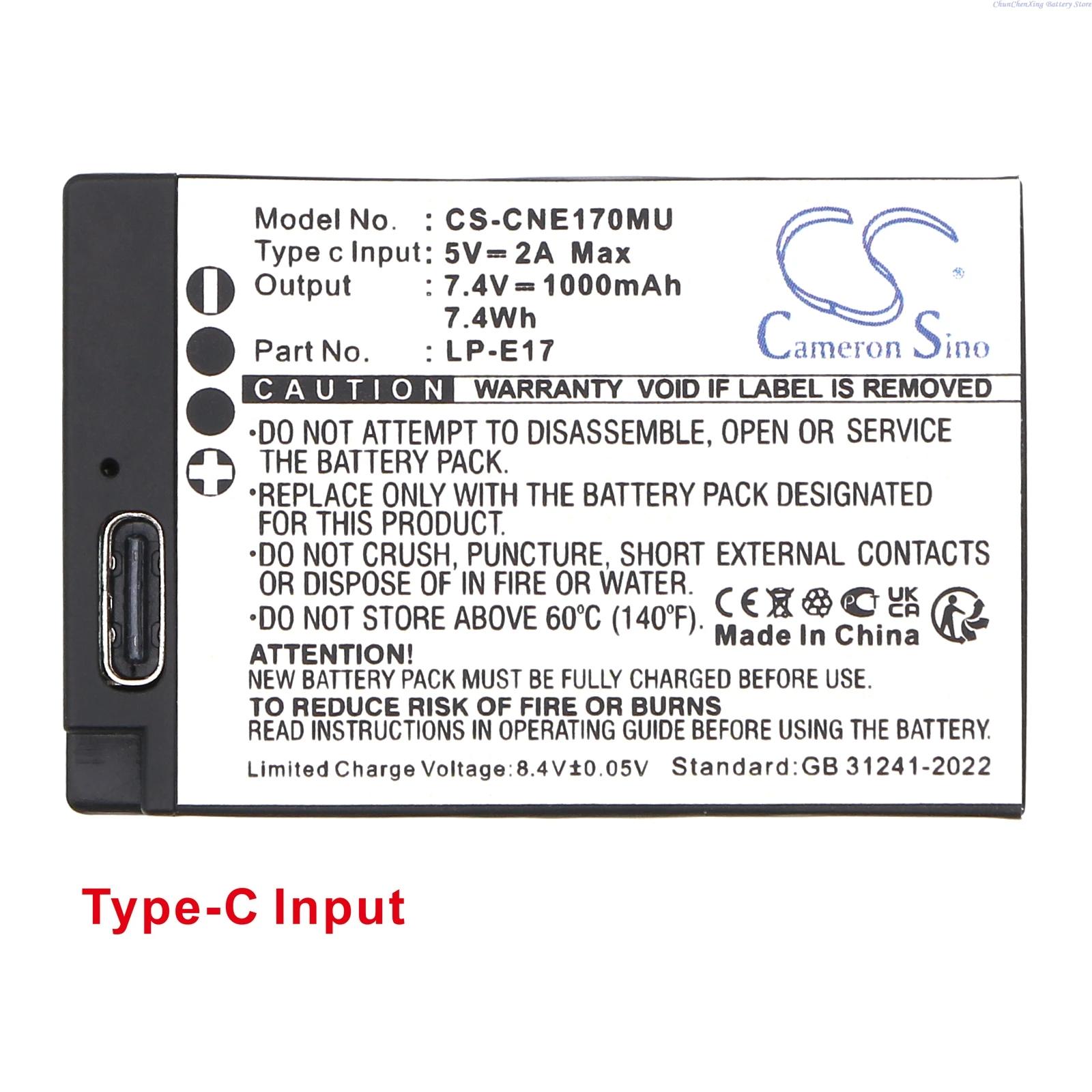 Replacement 7.4V 1000mAh  Camera Battery LP-E17 for Canon EOS 77D 200D 250D 750D 760D 770D 800D 850D Kiss X8i M3 M5