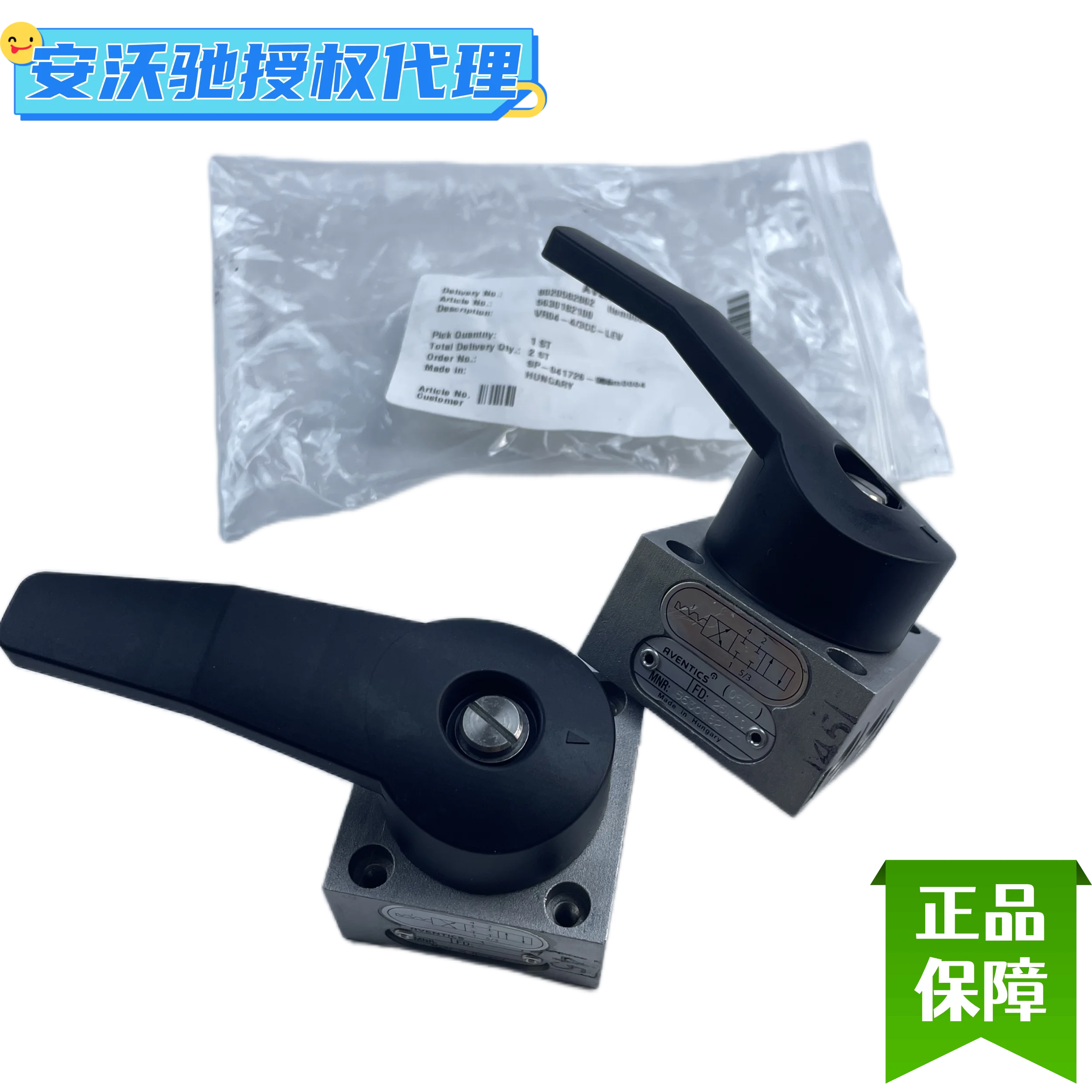 AVENTICS Handle Valves, Including Models 5630182100, 5630180100, And R414008937, Which