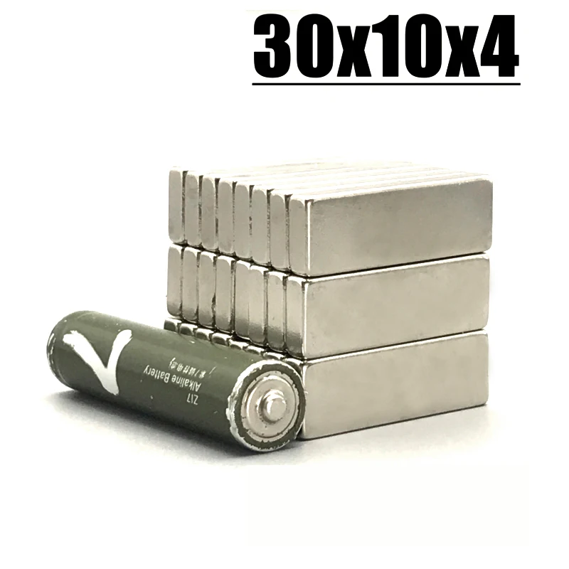 30*10*4mm Magnet 2-100pcs N35 NdFeB Permanent Magnetic Imanes Neodymium Magnet Fridge Magnets 30x10x4mm Magnet Accessory