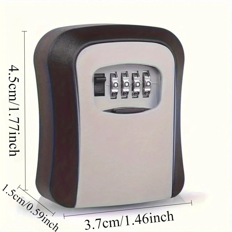 قطعة واحدة من مفاتيح Bnation فائقة الأمان قابلة للطي - صندوق تخزين المفاتيح المعدنية والبلاستيكية مع قرص مجمع، آمن للمفتاح مع قفل بكلمة مرور #4