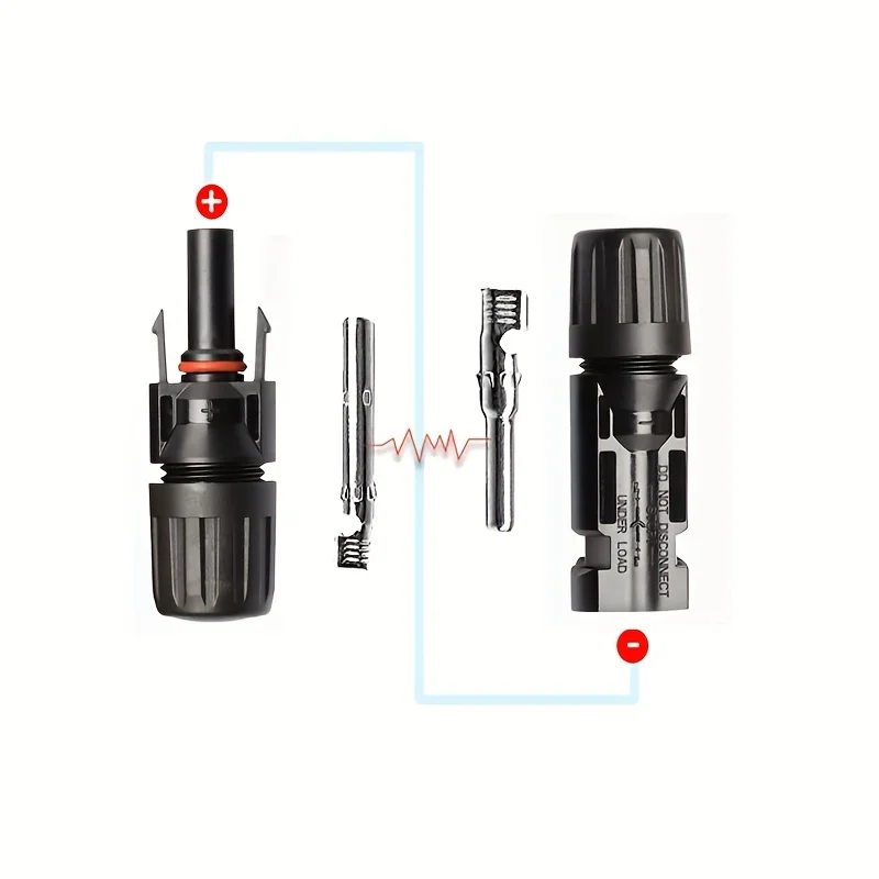 Darmowa wysyłka 200/100/40/20/10 szt. Złącze solarne DC 1000 v30a zestaw złączy panelowych Stecker do kabla PV/MC 2.5/4/6 mm2