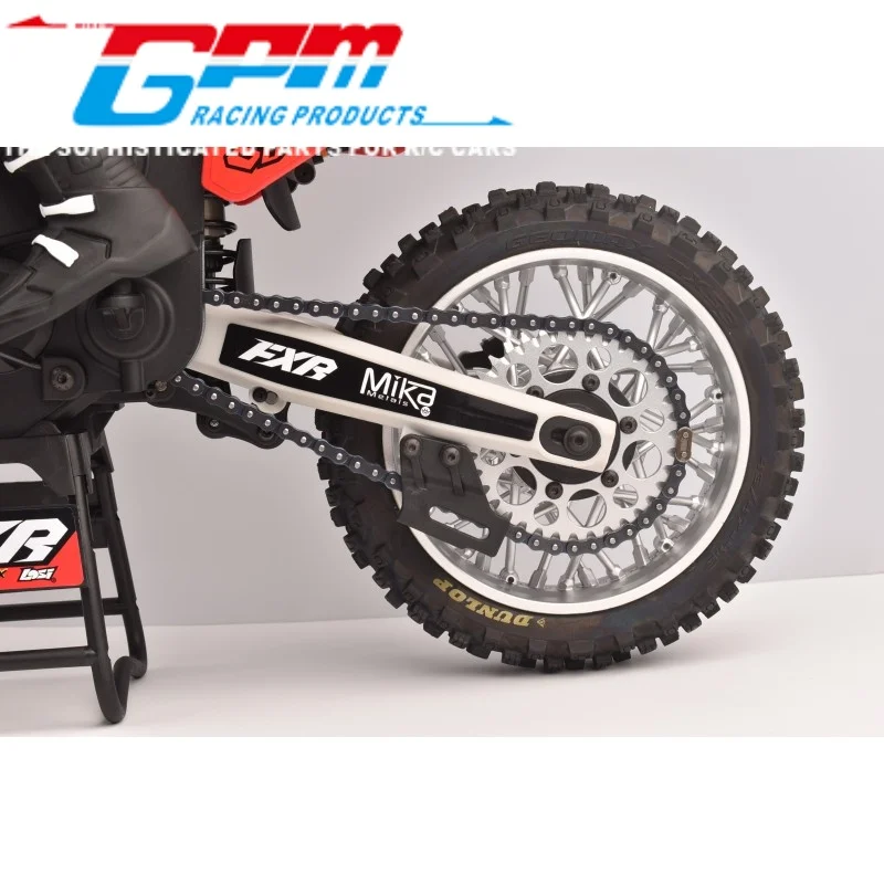 GPM MX070 40 MANGANESE chaîne en acier 70 rouleau pour LOSI 1/4 PROMOTO MX SM moto RC mise à niveau