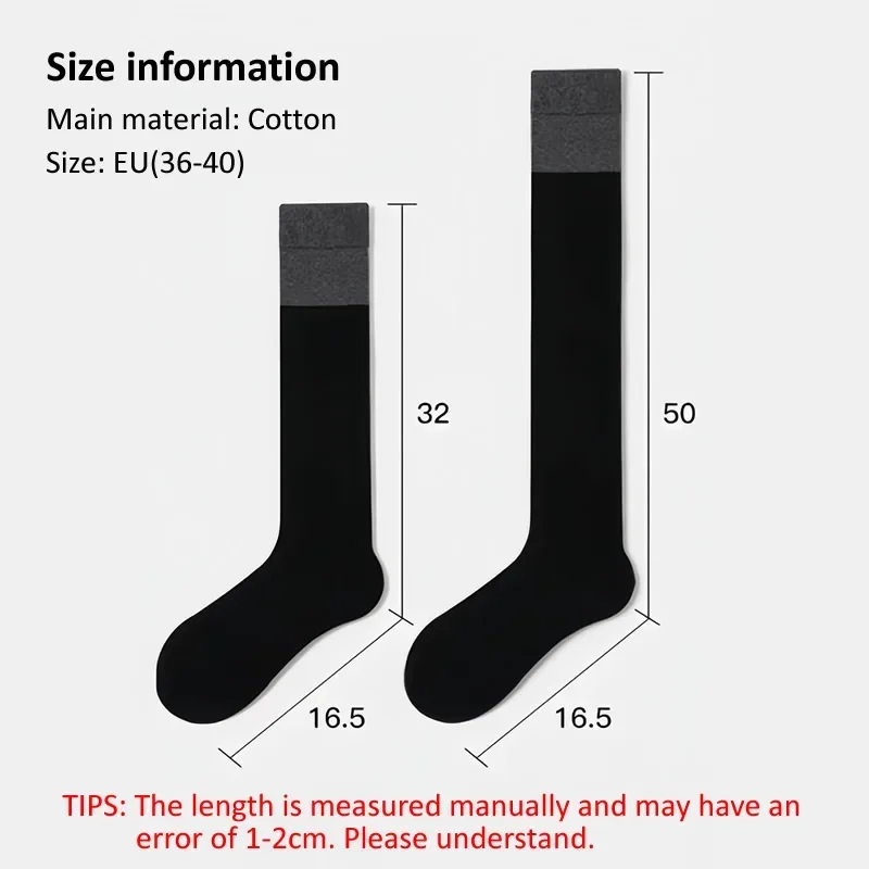 Contrast Color Lolita Kawaii Cute Knee High Socks Stocking Girls Women Thigh-high Sock JK Japan School Style Skinny Long Socks