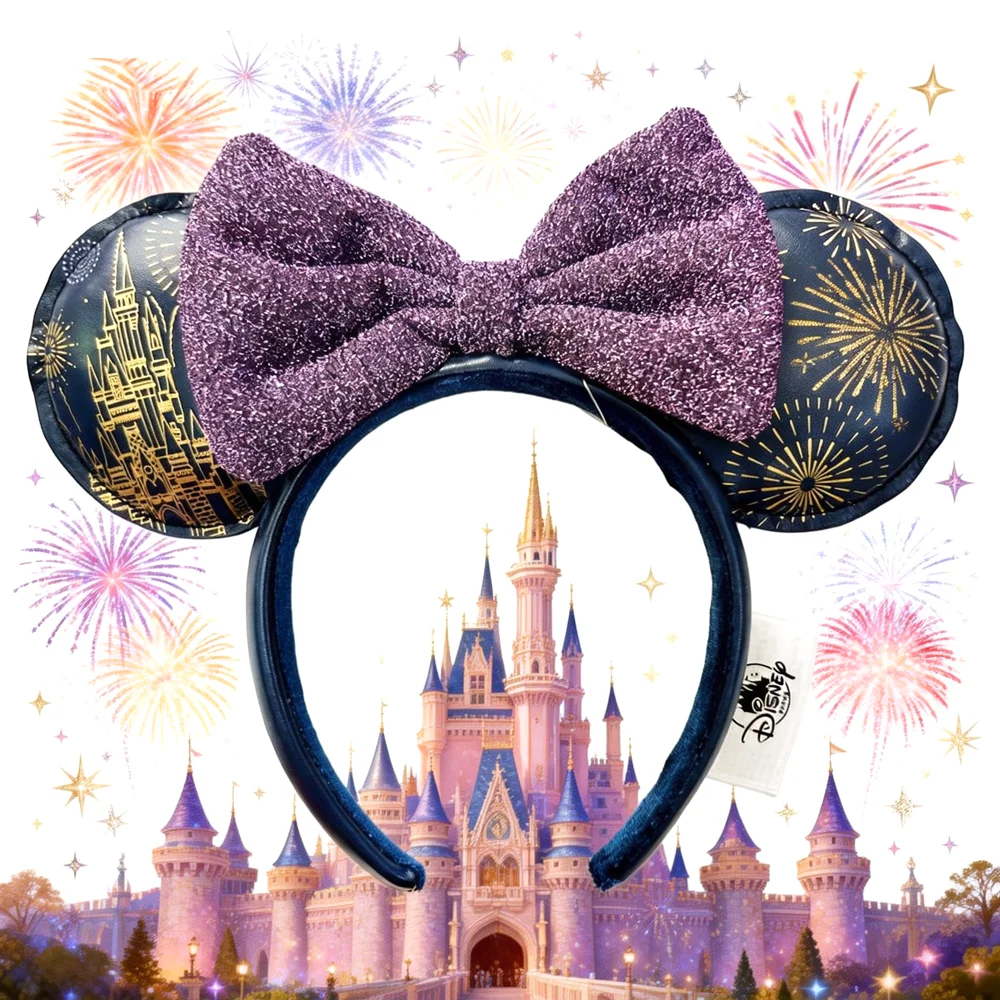 Disney Mickey Mouse Headbands Disney Castle  Theme Hairband Birthday Party Halloween Cosplay Costume For Women Girls view 2
