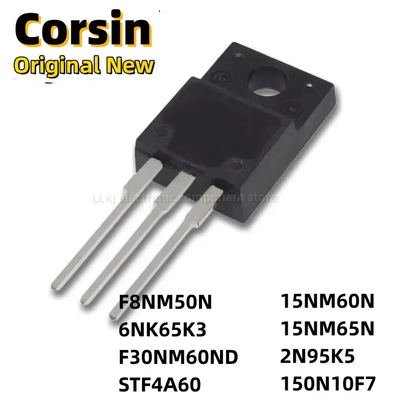 1pcs STF8NM50N STF6NK65K3 STF30NM60ND STF4A60 STF15NM60N STF15NM65N STF2N95K5 STF150N10F7 TO-220 MOS FET/