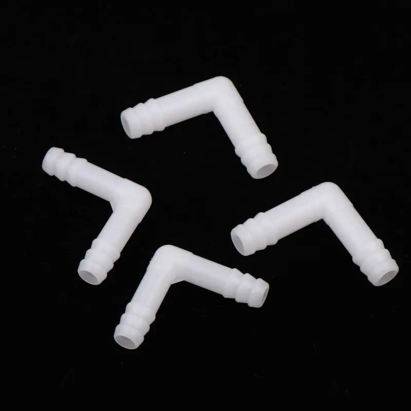 5pcs/pack PE Elbow Connector Aquarium Tank Air Pump Hose Pagoda Joint Watering Irrigation Garden Water Pipe Connector 8/10mm